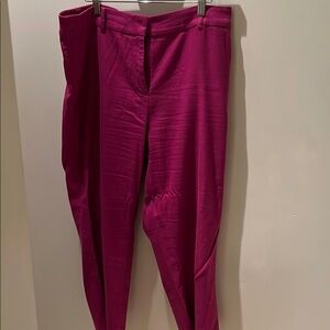Loft Vibrant Magenta Pants